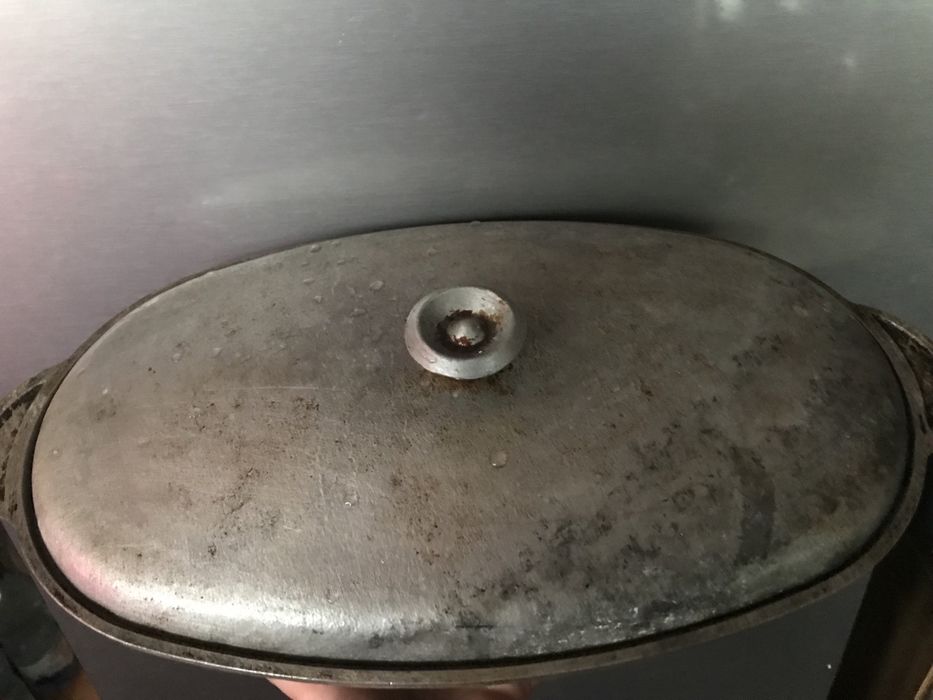 Алюминевая утятница, гусятница, чугунная эмалированная