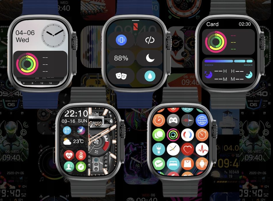 Smartwatch Hk10 Ultra 3 5Gen, Pełny Komplet +Gratisy