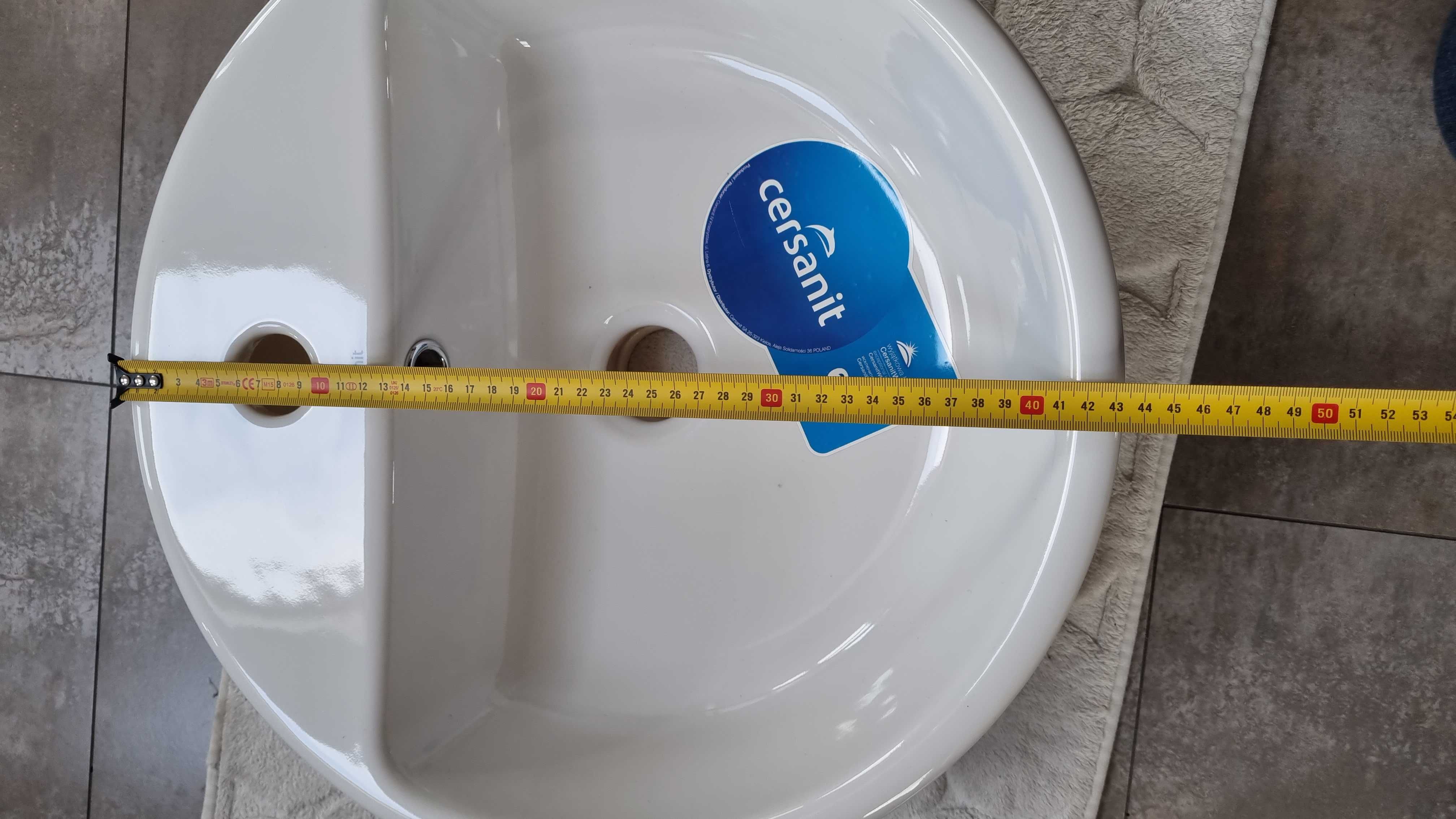 Nowa umywalka nadblatowa Cersanit CASPIA RING 44