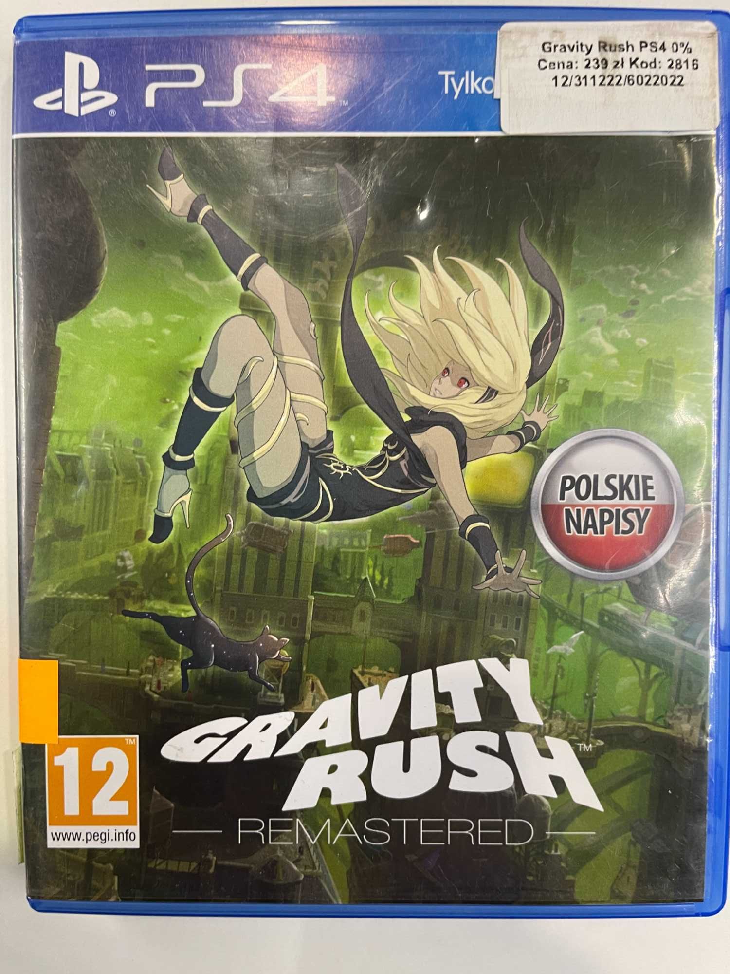 Gravity Rush Remastered PS4