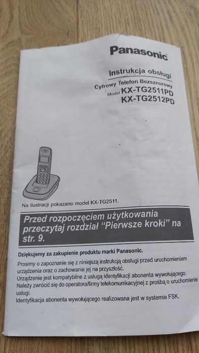 Telefon stacjonarmy bezprzewodowy Panasonic kx-tg2511