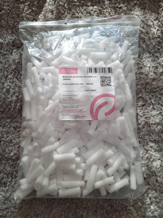 Jednorazowe japonki + folia + separatory do pedicure