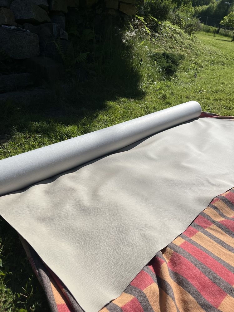 Skaj tapicerski jasno beżowy materiał obiciowy