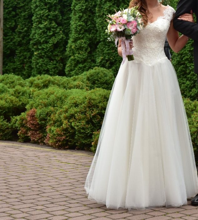 suknia ślubna Julia Gastoł, ecru rozmiar 36