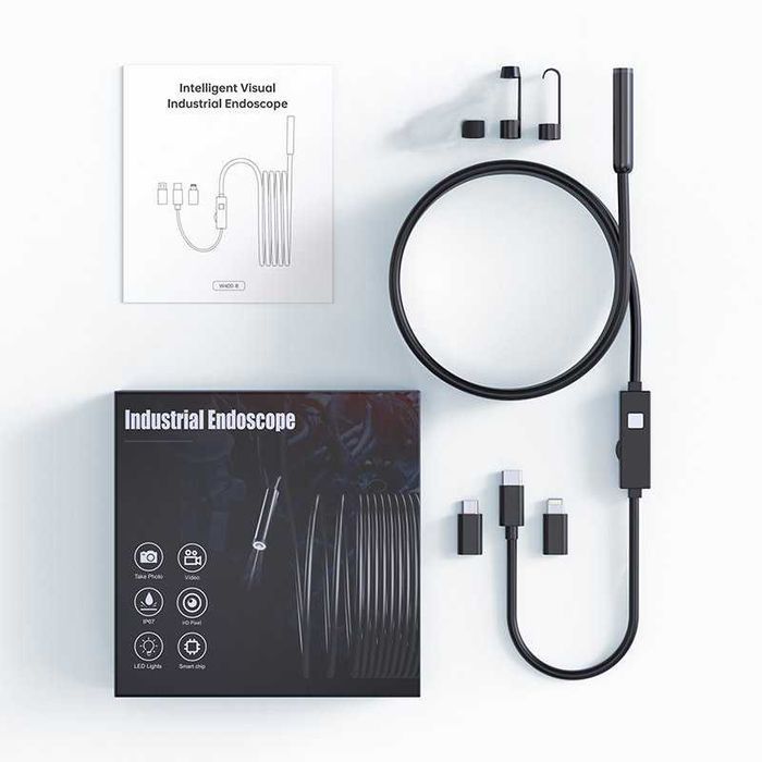 Endoskop Kamera Inspekcyjna 1920P Android iOS 5m