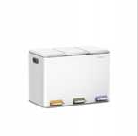Kosz na śmieci Songmics 45 l System segregacji 3 -komorowy LTB740W02