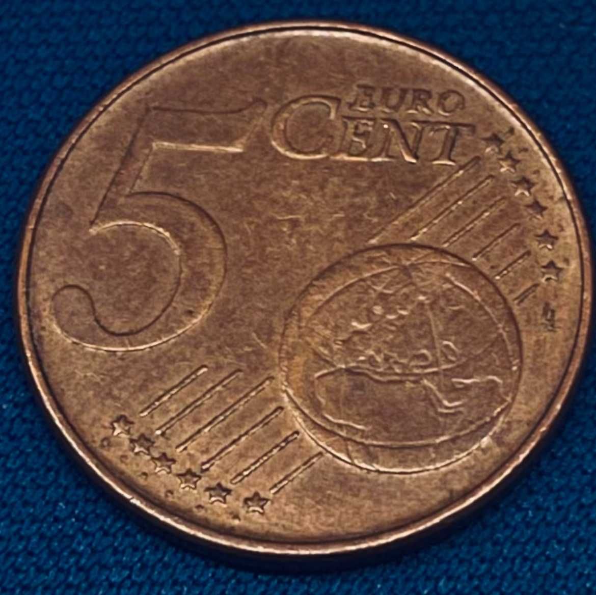 Moeda 5 cêntimos Bélgica 1999