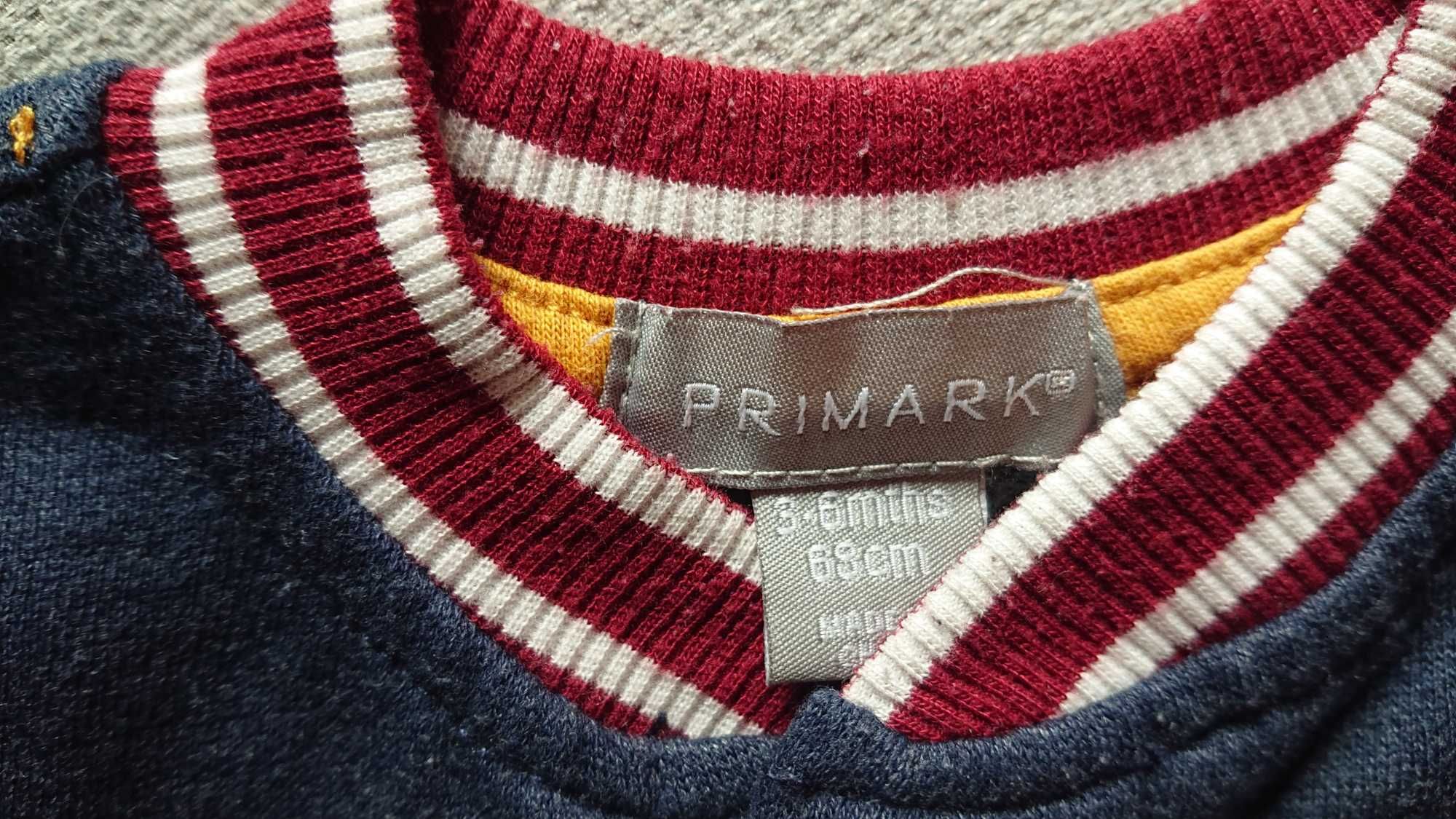 Primark Baby / Zestaw: dres + koszulka/bluzka, długi rękaw, rozmiar 68