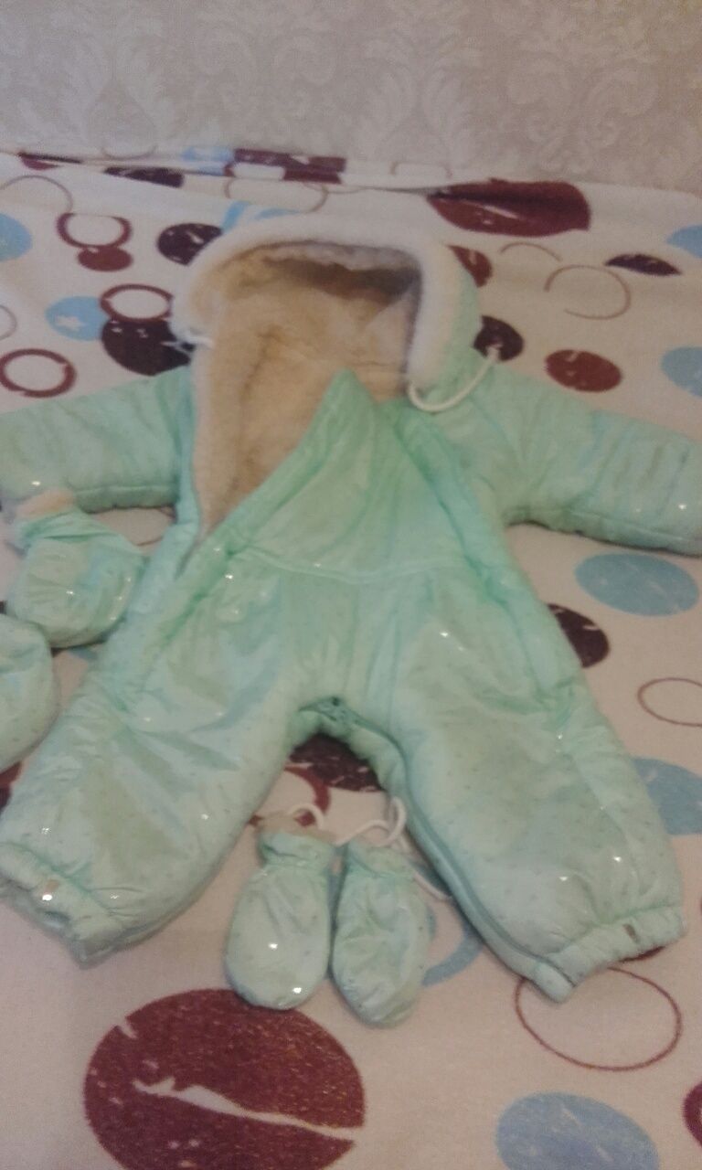 Детский комбинезон шуба куртка зима трансформер
