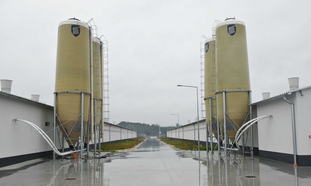 Silos paszowy z włókna szklanego 6–43 m³