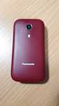 Telefon komórkowy Panasonic KX-TU400 EXR czerwony dla seniora SOS