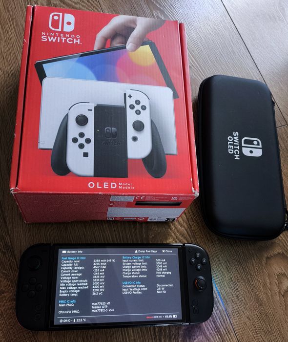 Switch Oled 256GB CFW przeróbka Zestaw kompletny
