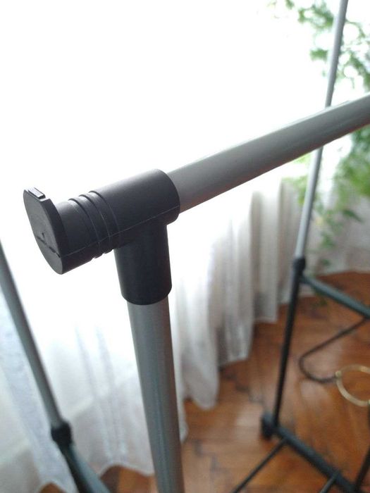 Стійка вішалка телескопічна для одягу та взуття 140 см нова