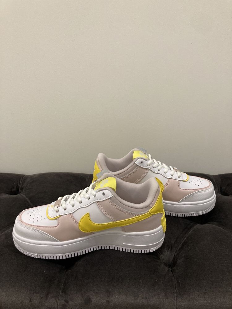 Nike Air Force 1 Low Shadow “White Yellow” (W) 36 eur, 5,5 us