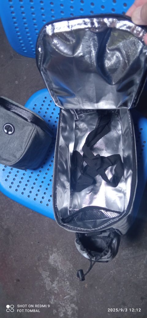 Torba na bagażnik termiczna  Dunlop i sakwa na kierownicę