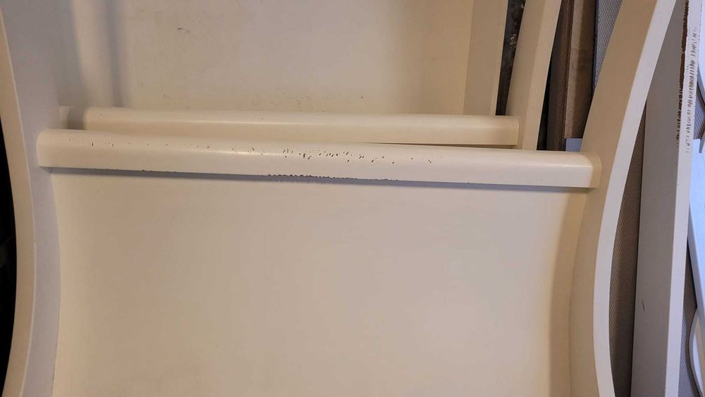 Cama Solteiro Criança Imitar Carruagem Branco Dossel MDF