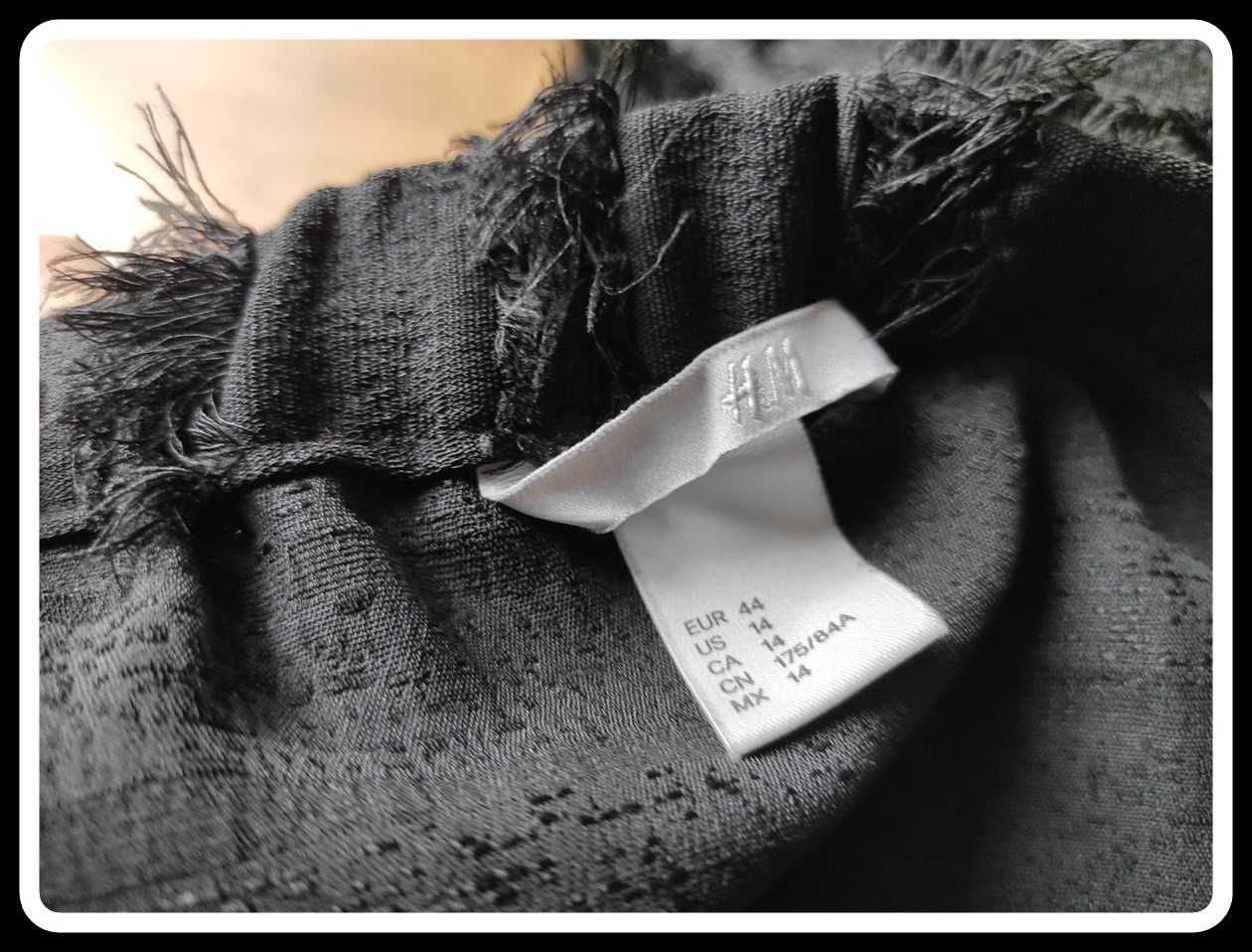 H&M czarna spódnica na gumce 44 XXL z kieszeniami