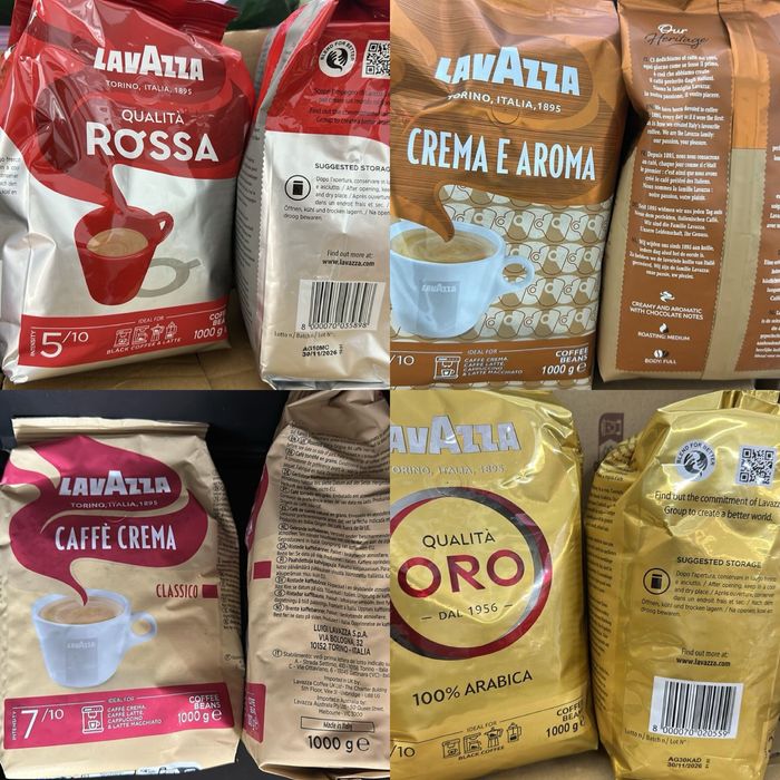 Lavazza oro, crema e aroma , rossa , caffe crema