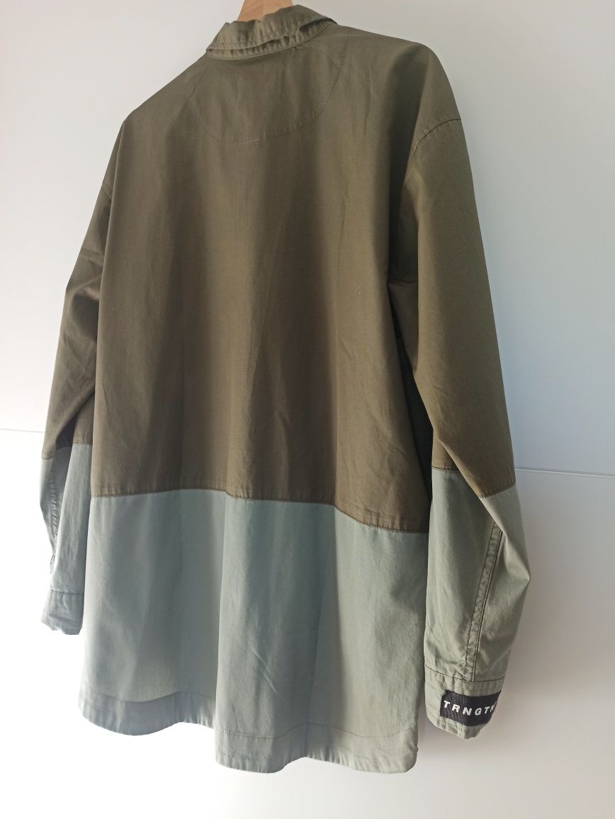 Koszula Reserved nowa męska zielona khaki S M oversize wierzchnia