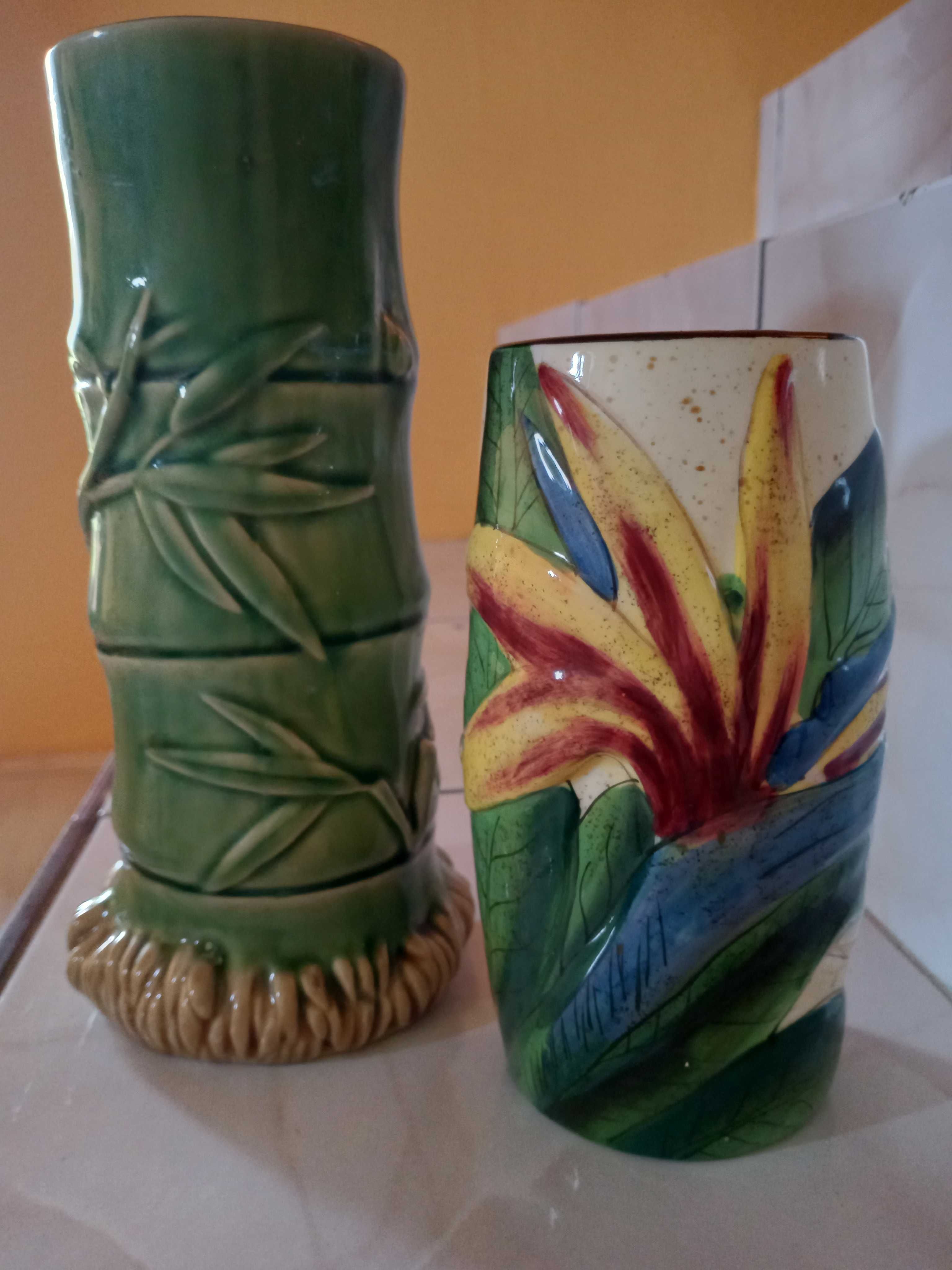 dwa wazony ceramiczne