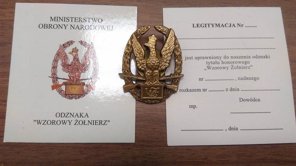 Odznaka WP "Wzorowy Żołnierz"