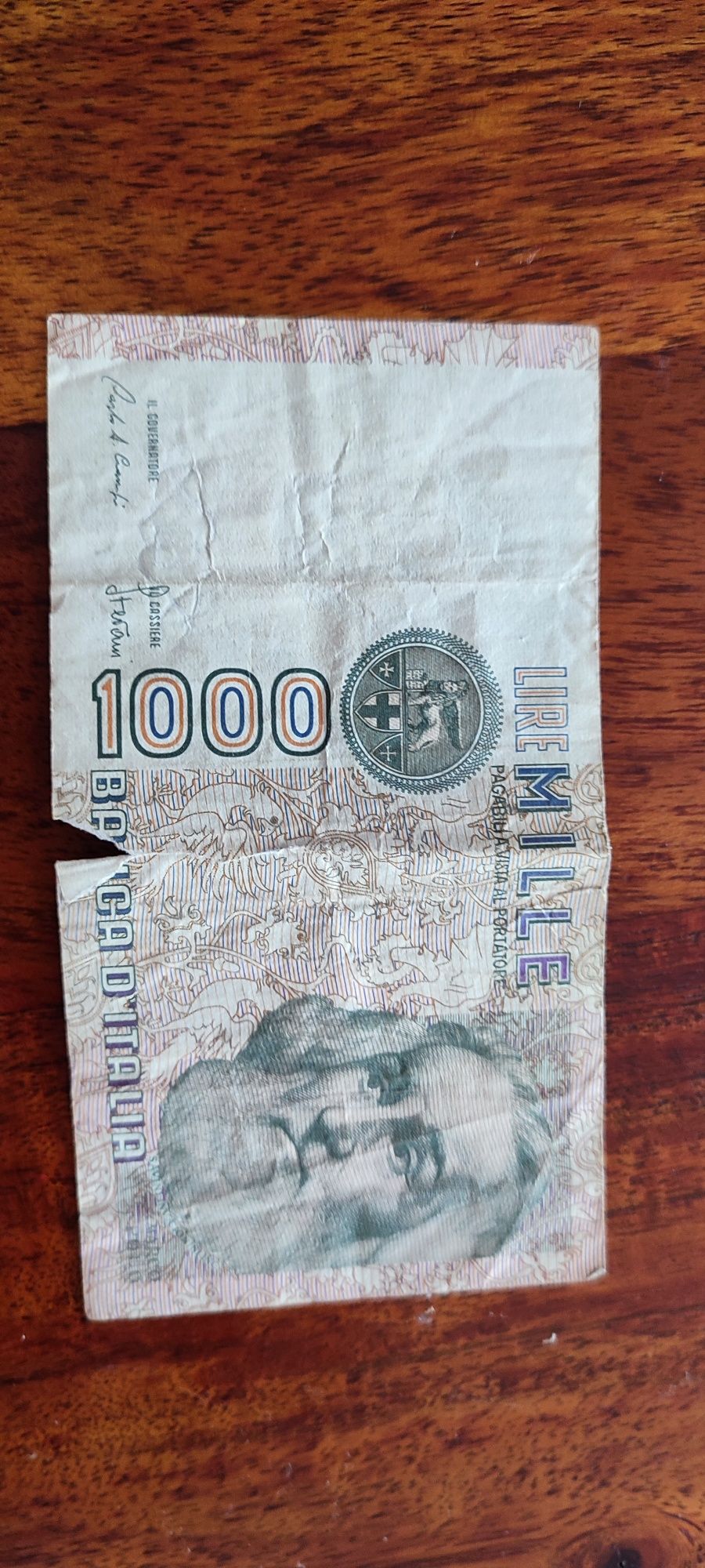 Nota italiana 1000 liras