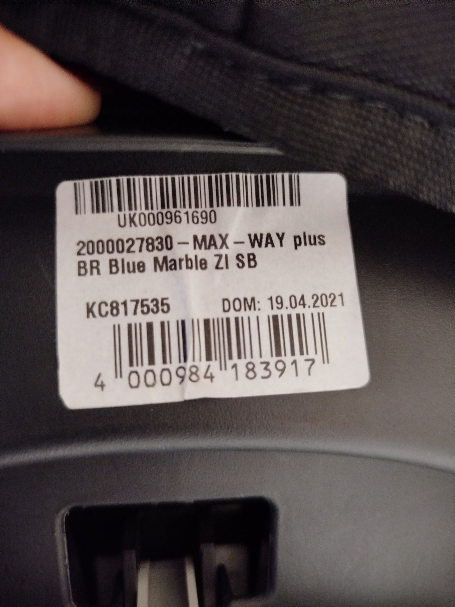 Cadeira auto Britax Romer Max Way Plus + Capa extra