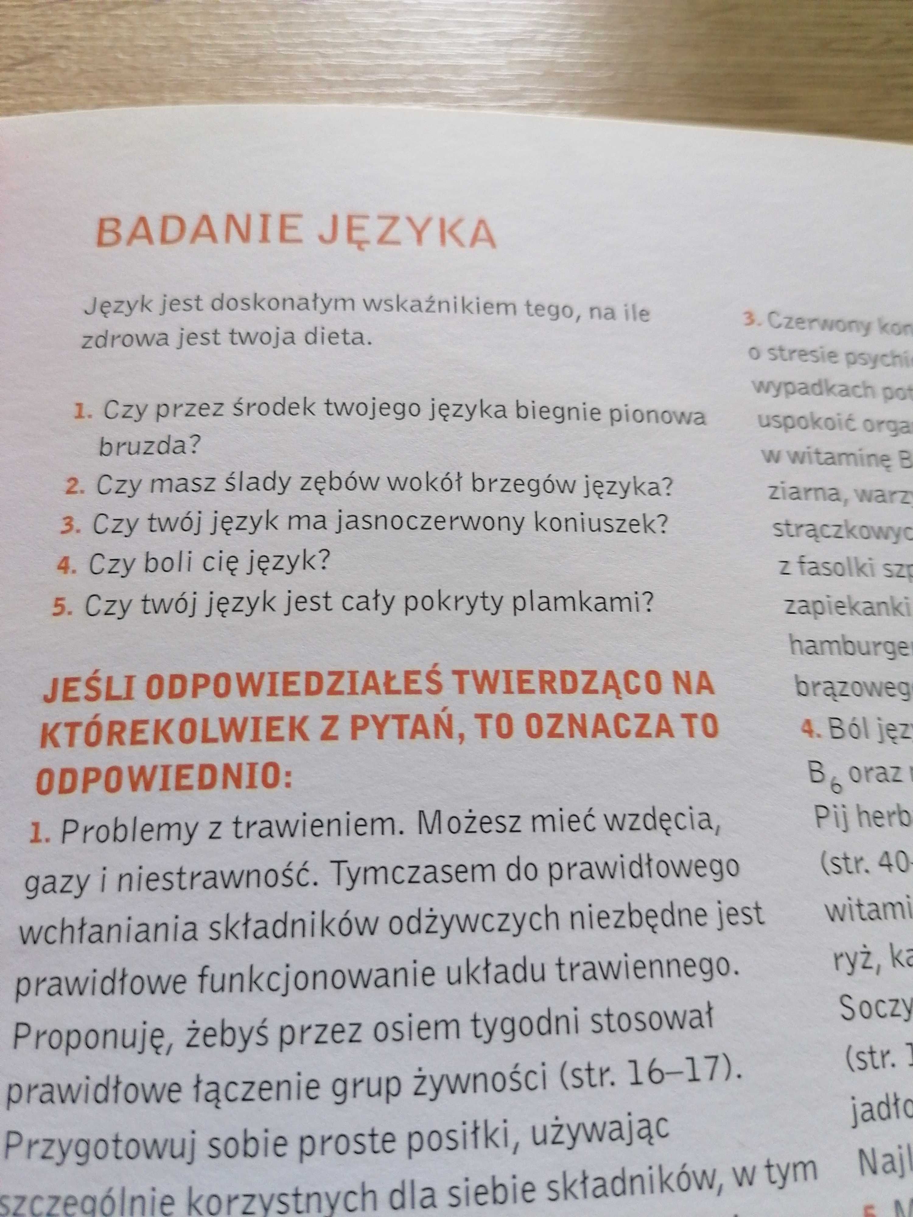 Książka kucharska "Jesteś tym, co jesz"