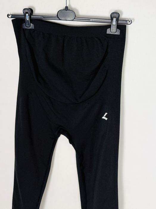 Czarne ciążowe legginsy z podwyższonym stanem M/L 38/40 Levity
