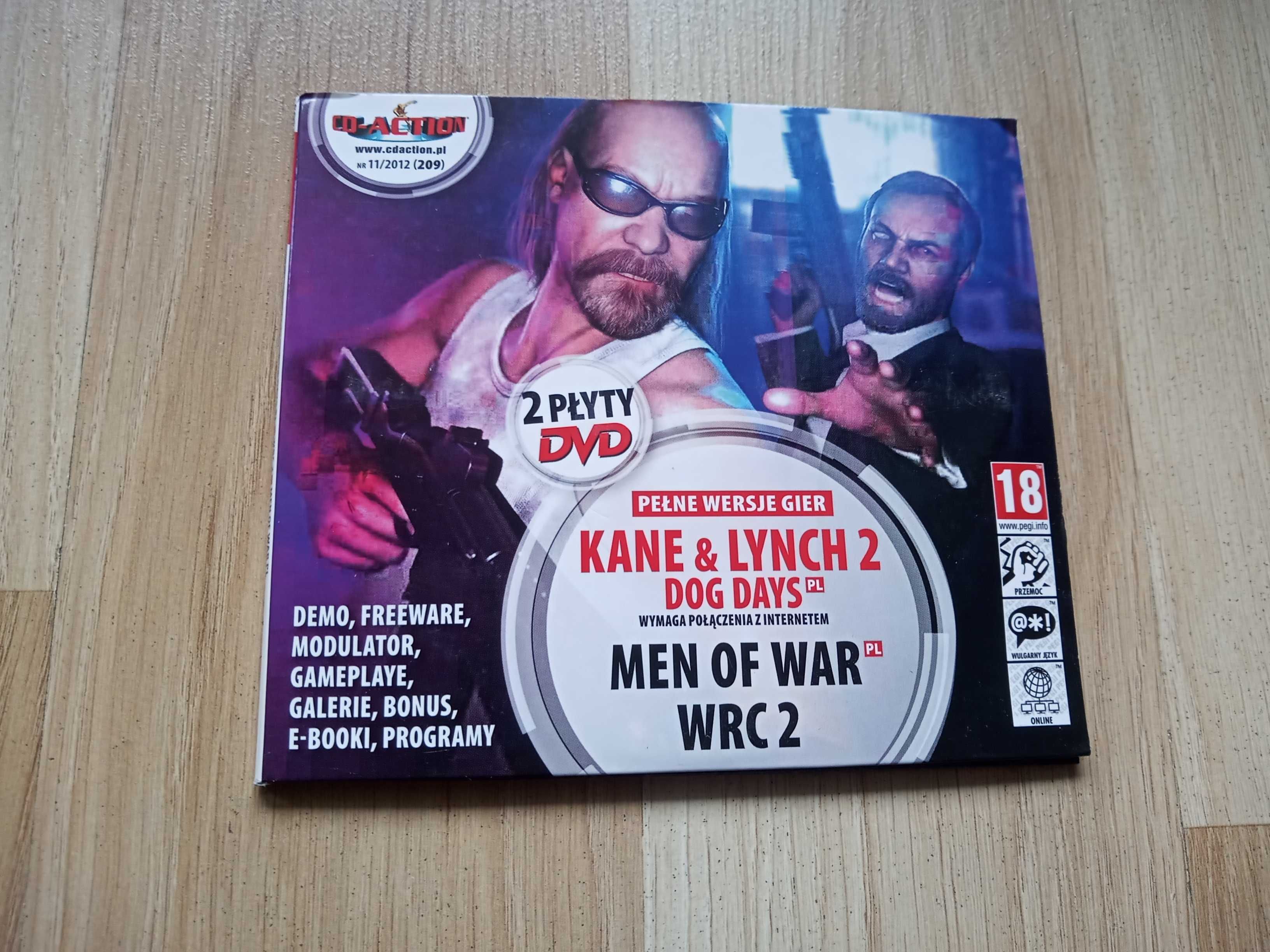 Kane and Lynch 2 Dog Days Men of war WRC 2 PC CD Action 11/2012