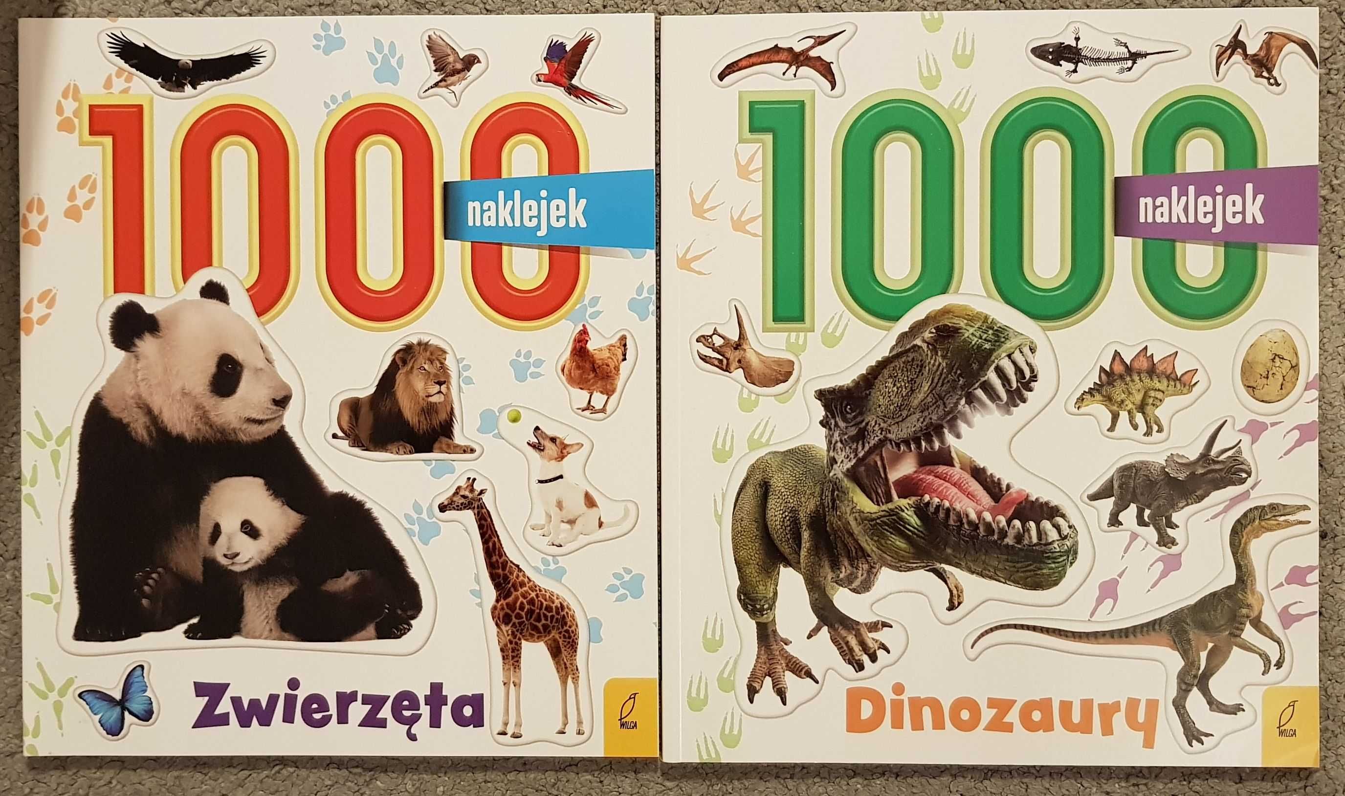 1000 naklejek Dinozaury Zwierzęta