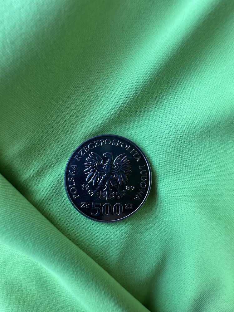 Moneta 500 zł 1989 50 rocznica wojny obronnej dwie sztuki