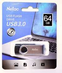 Flash USB 3.0 64Gb флэшка Netac 64Гб