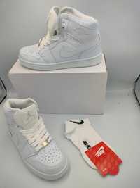 Promocja ostatnie sztuki Nike Jordan 1 Mid White r 40 +skarpetki
