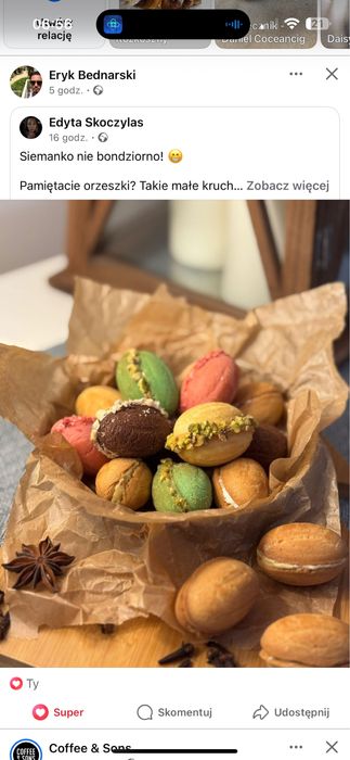 Domowe orzeszki z nadzieniem