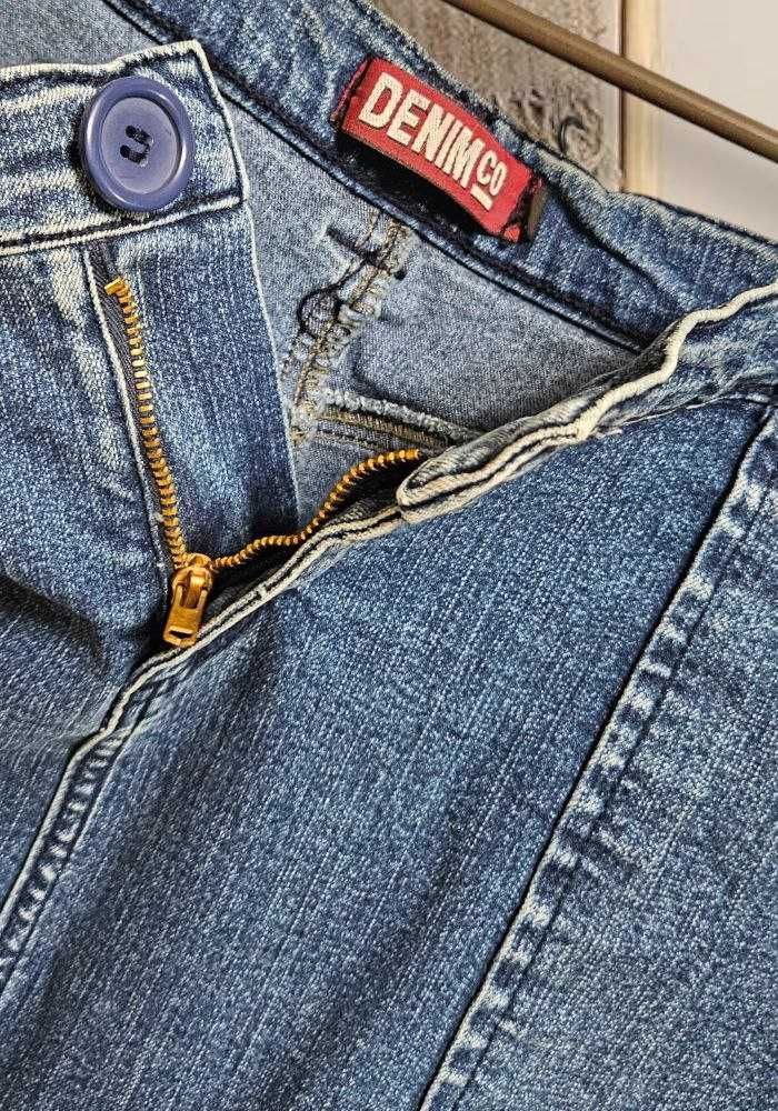 Джинсовая юбка темно-синяя с карманами Denim Co, р. М/L