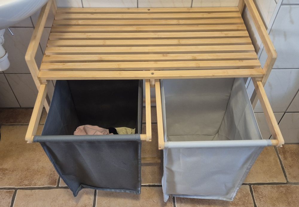 Kosz na pranie bambusowy