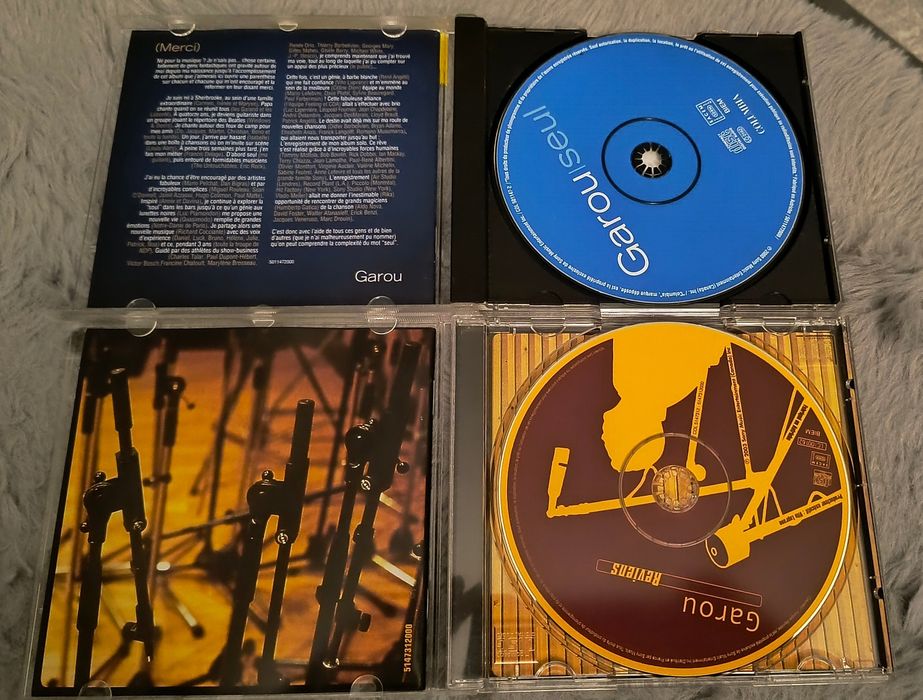 Dwie płyty, albumy CD z muzyką Garou
