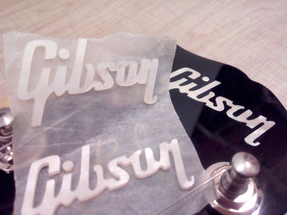 Логотип Gibson logo лого инкрустация для электрогитары Les Paul SG ES