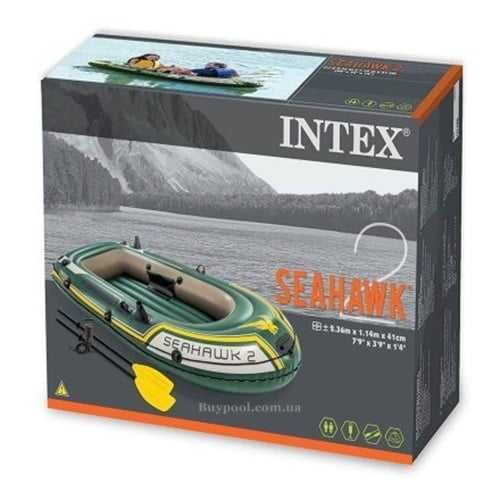 Двухместная надувная лодка Intex 68347 Seahawk 2 Set