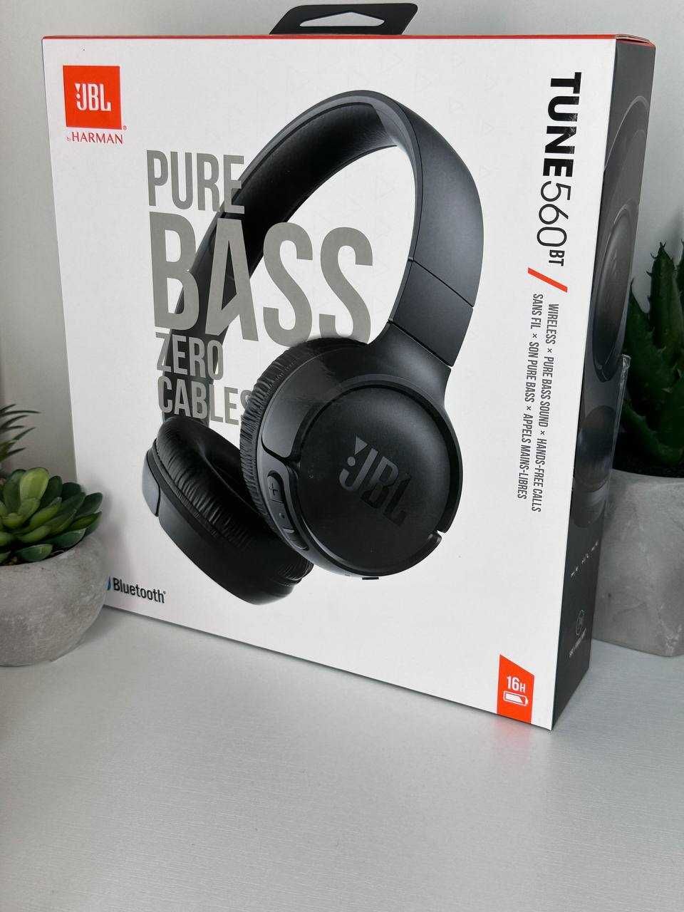 Навушники бездротові JBL TUNE 560 BT BLACK Купити Гарнітура