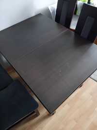 Stół rozkładany o wymiarach dł 125 cm, szer 89 cm