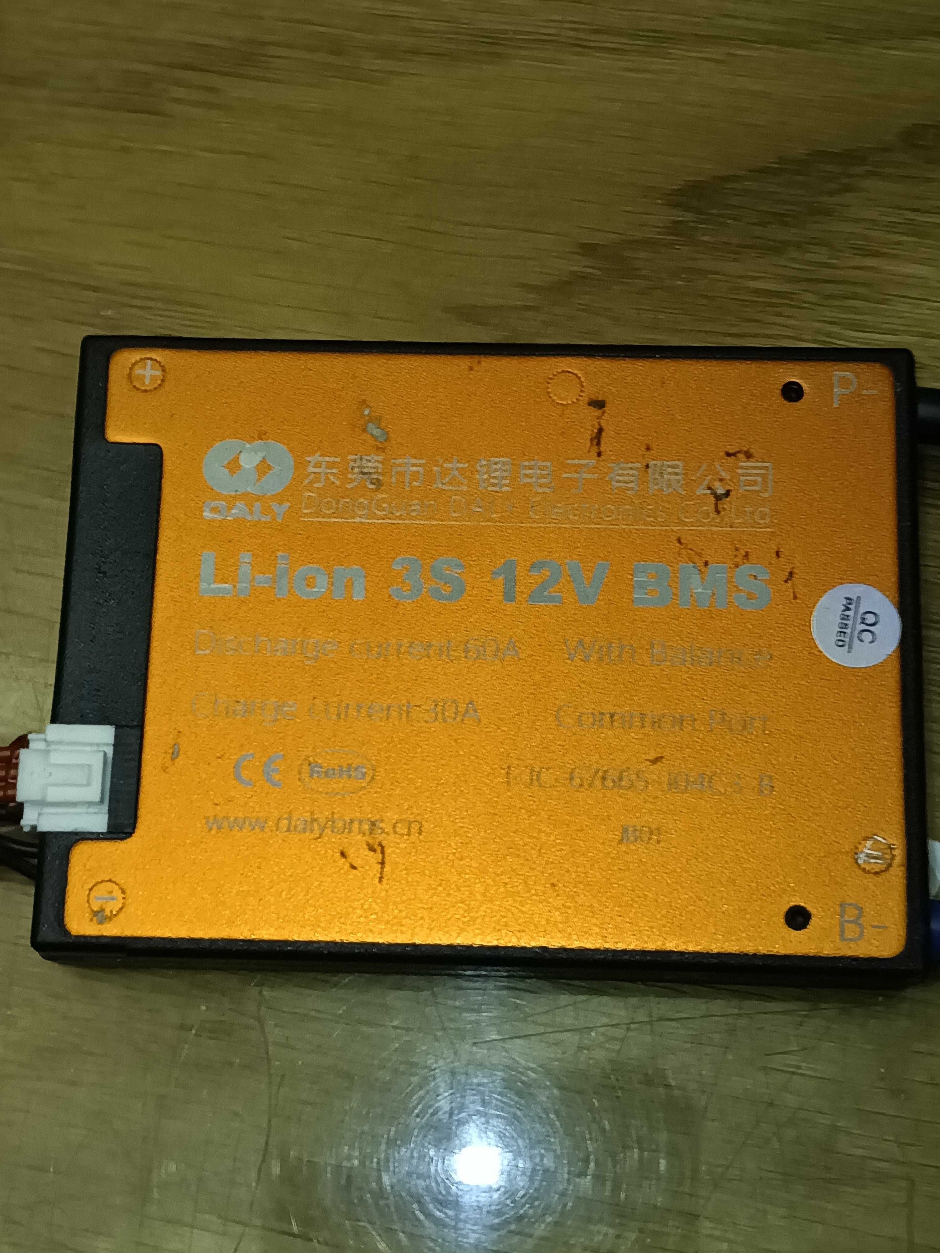 BMS Li-ion 3S 12V 60A daly