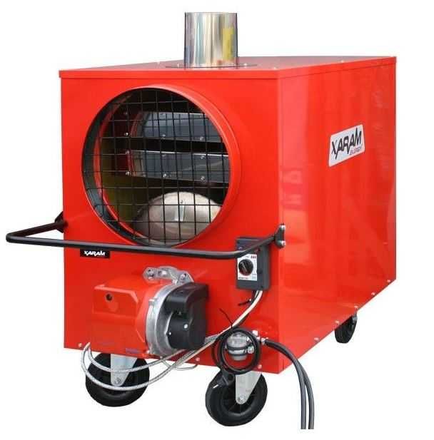 Piec nadmuchowy z palnikiem olejowym Xaram Energy P-80 Nagrzewnica