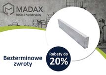 Obrzeże betonowe 25x8x75 MADAX