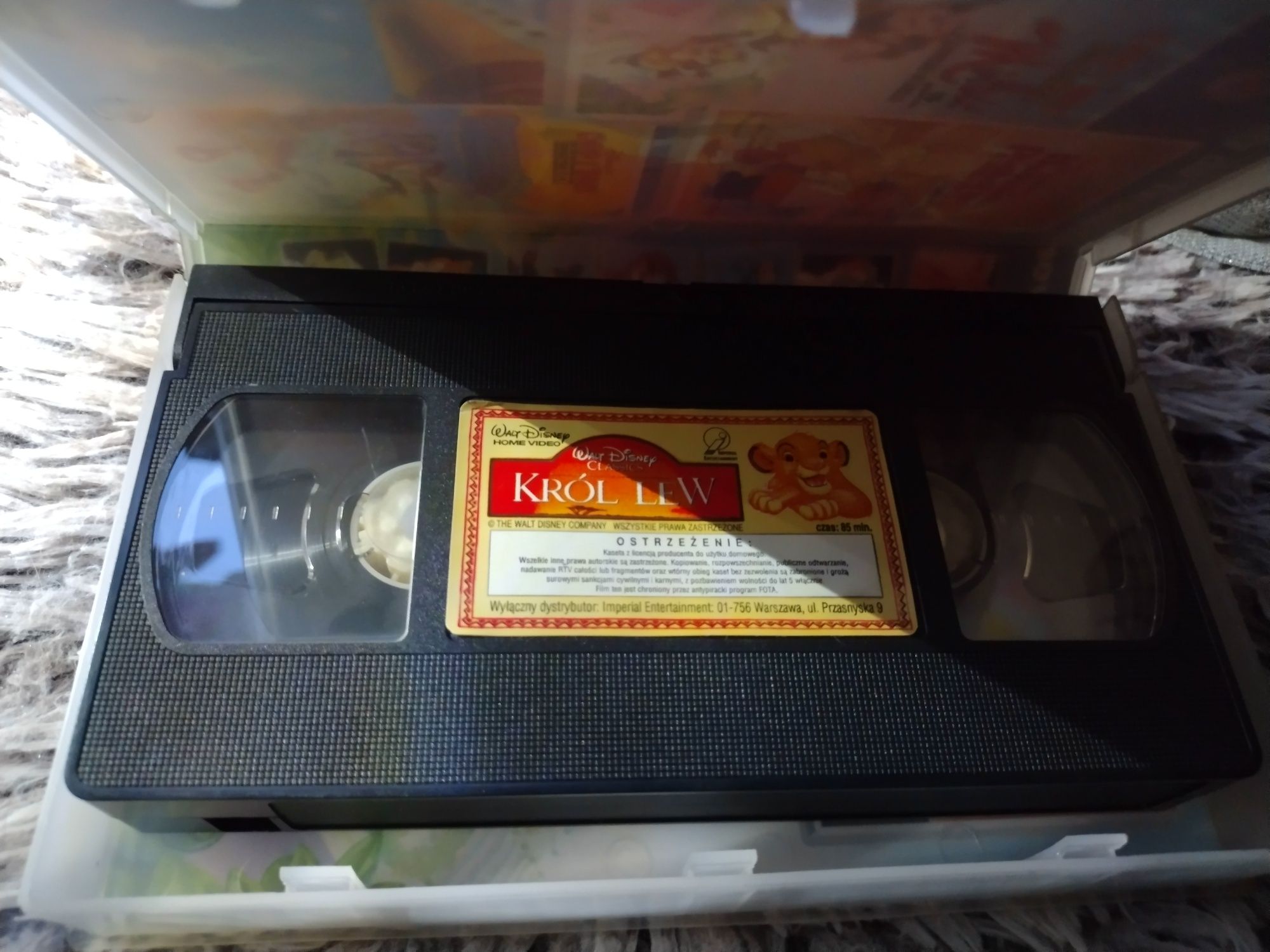 Oryginalna Kaseta VHS Video Król Lew