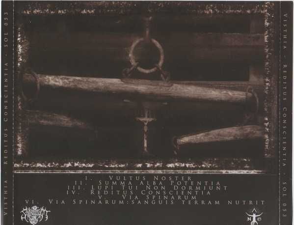 VISTHIA   CD Reditus Conscientia        black metal  Emperor /Mgła