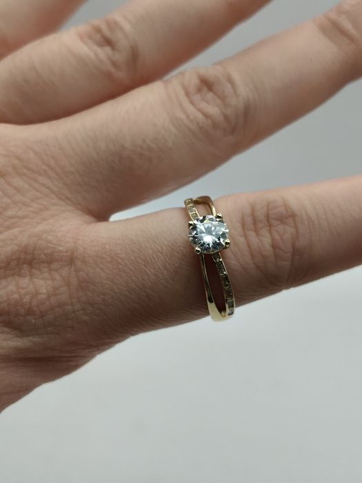 Złoty Pierścionek R.16 Pr.585 Nowy Zapraszamy