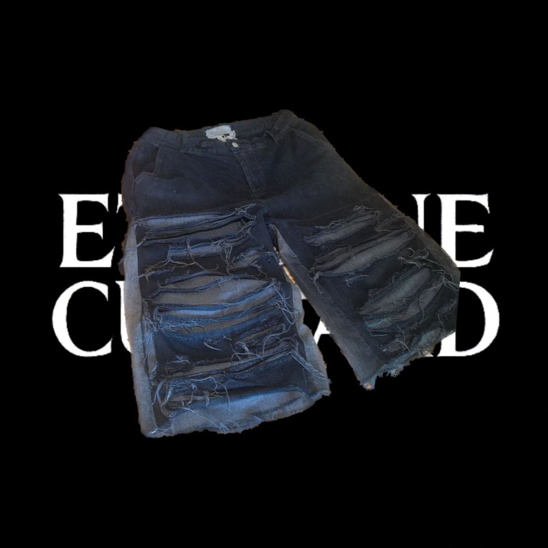 Шорты опиум opium erd Balenciaga Rick playboi archive sk8 y2k порванны