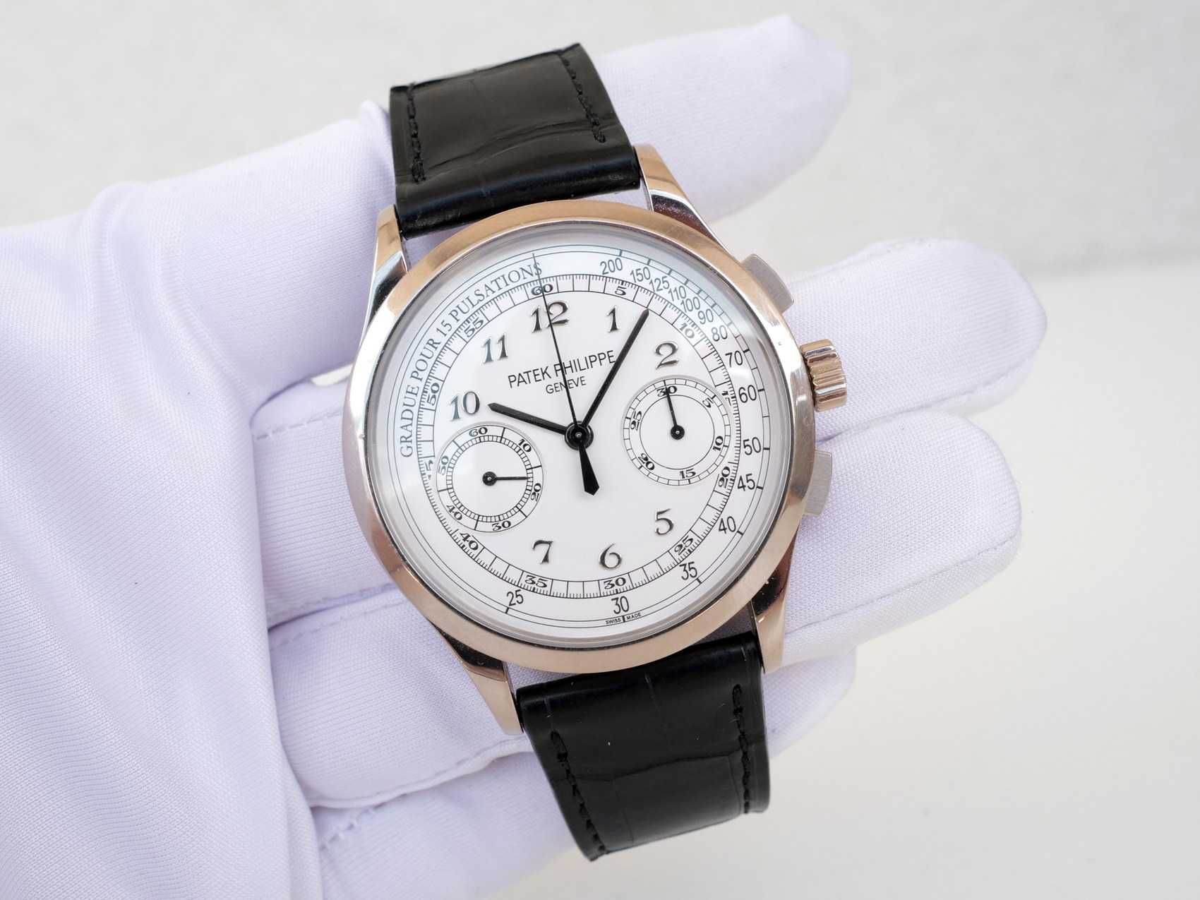 Patek Philippe Chronograph Complications Chronograph 18K White Gold